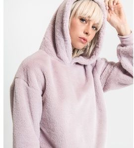 OTHERS FOLLOW TOPS / FAUX FUR HOODIE / NWT